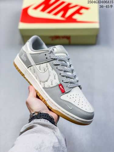 海外爆款限量发售！Nike Sb Dunk Low“ 斯图西联名 卡通生胶” 周年高端定制 低帮休闲板鞋 定制鞋盒 大厂纯原品质出货 超高清洁度 皮料切割干净无