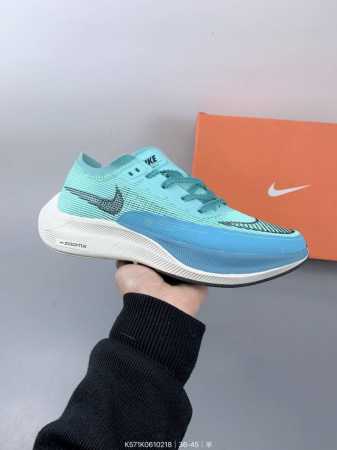 Nk Zoomx Vaporfly Next％ 2 马拉松针织面透气运动跑鞋 #内置真碳 搭载 Flyknit 材料 打造出众弹性 易于穿脱。采用React技术 - 点击图像关闭