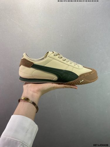 puma Bellta Ut Leather 透气布面 彪马薄底系列 复古运动休闲跑鞋 鞋面设计轻量透气 提供了舒适性和穿着感受 柔软内里材质 穿着更加舒适 橡