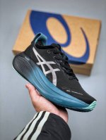 Asics Gel-Nimbus 27 亚瑟士复古透气休闲鞋缓震男子耐磨跑步鞋 货号：1011C093-001 尺码：36-45 半