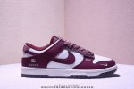 海外爆款限量发售！高端定制Nike Sb Dunk Low 古驰联名--- 奶白酒红猪巴 高端定制 低帮休闲板鞋 定制鞋盒 大厂纯原品质出货 超高清洁度 皮料切