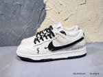 170 #新品上市实拍 Nike Sb Dunk Low X Yves Saint Laurent 白灰三小钩满天星 低帮休闲运动板鞋 原装头层材料 独家版型蒸