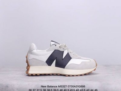 公司级new Balance Ms327 复古休闲运动慢跑鞋 完美细节 #全新 New Balance 327 系列 以更纯粹的复古风格设计打造的全新造型 侧身