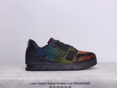 公司级全新lv路易威登louis Vuitton Trainer Sneaker Low休闲运动文化百搭板鞋 尺码:36-45 Xm0705Q625