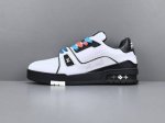 渠道优势，！ Zd-驴牌 Lv Trainer 情侣限定系列 休闲 低帮 时尚板鞋 尺码39 40 41 42 43 44 45 男款 注：此款比运动鞋偏大一码