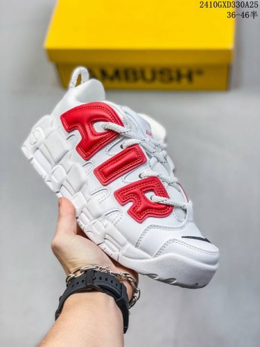 新款耐克 Nike Air More Uptempo '96 皮蓬全掌气垫男子运动鞋厚底增高缓震慢跑鞋。续写 20 世纪 80 年代和 90 年代篮球运动飞速发