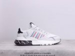 公司级阿迪达斯三叶草 Nite Jogger M 经典运动跑鞋 夜行者 复古跑鞋原厂材料 原厂大底 私家独模 网布搭配麂皮拼接打造鞋面 极具复古风格鞋头及鞋跟点