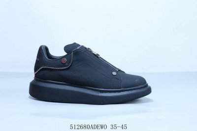 alexandermcqueen 亚历山大 麦昆Mcq 情侣款运动小白鞋厚底增高闪尾光滑牛皮平底鞋休闲鞋 时尚男女板鞋潮运动鞋 512680Adewo 35-4