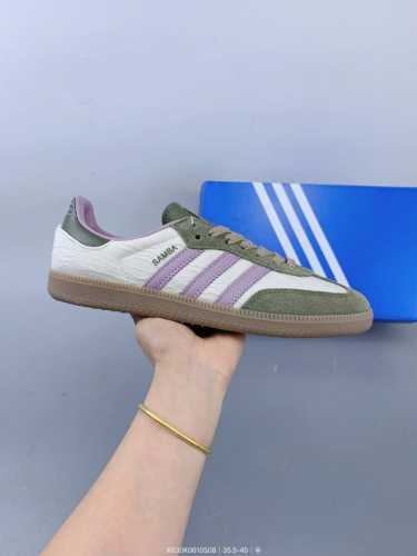 公司级阿迪达斯三叶草Adidas Originals Samba 桑巴舞系列绅士德训足球风百搭低帮休闲运动板鞋 Size：如图 编码：K630K0610508