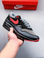 集图 顶级纯原版本 头层皮打造市面最强工艺 耐克 Nike Nike Air Max 1 87 限定配色 气垫缓震跑步鞋 0407160H36