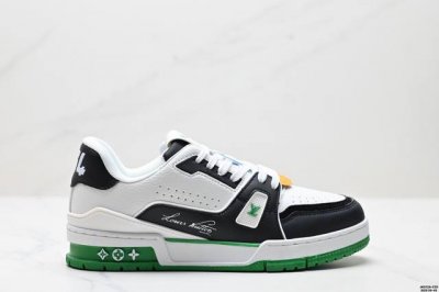 公司级全新Lv路易威登Louis Vuitton Trainer Sneaker Low休闲运动文化百搭板鞋 尺码:39-45 Id:Jkd129-Zz D