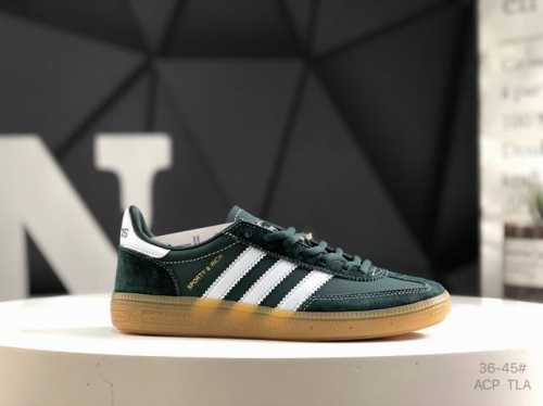 阿迪达斯 三叶草Rich X Adidas Originals Samba Handball Spezial 桑巴舞系列绅士德训足球风百搭低帮休闲运动板鞋 绿色
