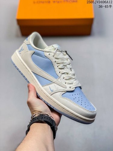 海外爆款限量发售！公司级 Travis Scott X Fragment Design X Jordan Air Jordan 1 Low Og Sp Lv联名