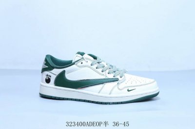 乔丹Air Jordan 1 Low Aj1 乔1低帮复古文化休闲运动篮球鞋倒勾 黑8 货号 Zh2596-243 323400Adeop半 36-45