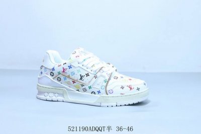 lv路易威登Louis Vuitton Trainer Sneaker Low休闲运动文化百搭篮球鞋 521190Adqqt半 36-46