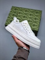 z Gucci 轻奢单品鞋 广东品质原厂 高奢古驰Gucci Screener Gg High-Top Sneaker休闲潮鞋系列 尺码：39-44