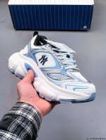 公司级！Mlb Chunky Liner 厚底休闲跑步鞋 Ny印花 透气轻便百搭运动鞋 0409Wz32