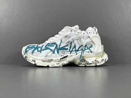 P 渠道优势，支持代发！ 外贸版：巴黎世家 白色 Balenciaga 巴黎世家runner 户外概念鞋，男女同款 货号： 779064 W3Rxp 0133 - 点击图像关闭