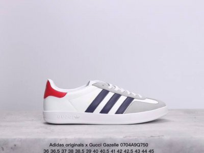 重磅联名 Adidas Originals X Gucci Gazelle 联名经典休闲板鞋 意大利2022时装周走秀款 德训鞋休闲鞋 货号： 7848 9St