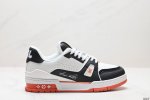 公司级全新lv路易威登louis Vuitton Trainer Sneaker Low休闲运动文化百搭板鞋 尺码:39-45 Id:Jfd129-Azg
