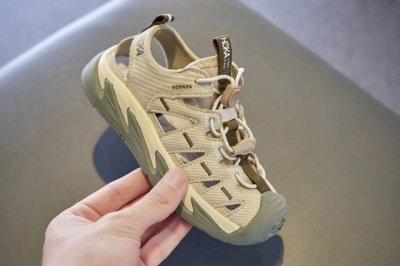 hoka包头凉鞋 Hoka徒步机能防滑登山越野户外运动溯溪鞋 Hopara霍帕拉系扣造型男女童小众夏款沙滩凉鞋 夏季韩版防滑软底透气休闲超轻便沙滩鞋涉水鞋童鞋