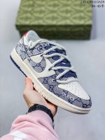 海外爆款限量发售！公司级 Nike Sb Dunk Low“古驰联名 米黄黑提花勾” 周年高端定制 低帮休闲板鞋 定制鞋盒 大厂纯原品质出货 超高清洁度 皮料切