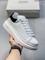公司级意大利高奢品牌Alexander Mcqueen亚历山大 麦昆 Sole Leather Sneakers低帮时装厚底休闲运动小白鞋 麦昆带芯片鞋子以时尚