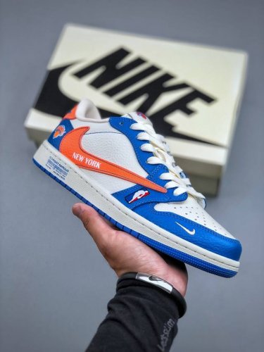 Travis Scott X Nike Air Jordan 1 Low X New York Air Jordan 1 Low 反转纽约尼克斯小勾倒钩 纯原版