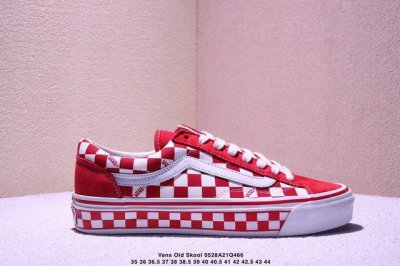 全新Vans Old Skool 36 Lx Bmx 舒适百搭 防滑耐磨 低帮 板鞋 男女同款 白红 尺码 35 36 36.5 37 38 38.5 39 4