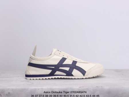 Onitsuka Tiger Mexico66 Paraty Slip-On 亚瑟士鬼塚虎一脚蹬经典休闲帆布鞋。虎爪造型的logo，鞋身稳定包裹系统支撑鞋身。鞋 - 点击图像关闭