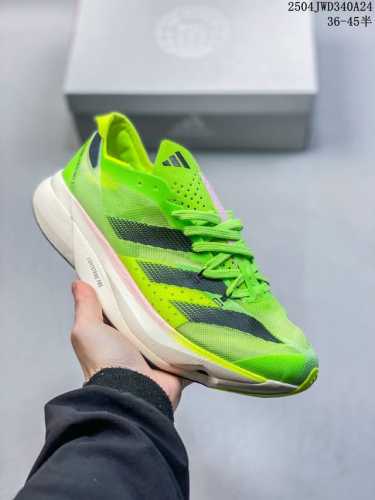 公司级 阿迪达斯 Adidas Adizero Adios pro 4 加碳柱 舒适防滑耐磨 低帮 休闲跑步鞋 男女款厚度增高老爹鞋 金属银 2025年，Adi
