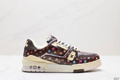 公司级全新lv路易威登louis Vuitton Trainer Sneaker Low休闲运动文化百搭板鞋 尺码:39-45 Id:Jfd129-Gzs