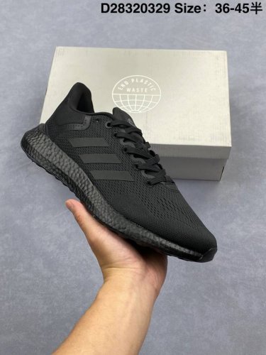 公司级阿迪达斯 Pureboost 21 Pb21代 爆米花大底 运动休闲跑步鞋 Boost中底和Stretchweb外底科技 柔韧贴脚。Primeknit鞋面