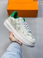 160 真标全新Lv路易威登Louis Vuitton Trainer Sneaker Low休闲运动文化百搭板鞋 尺码:40-45 编码：03Jgd357A2