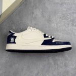 本地 核心私 Air Jordan 1 Low Og Sp 巴宝莉联名-米白藏蓝 周年高端定制 低帮休闲板鞋 #定制鞋盒 大厂纯原品质出货 超高清洁度 皮料切割