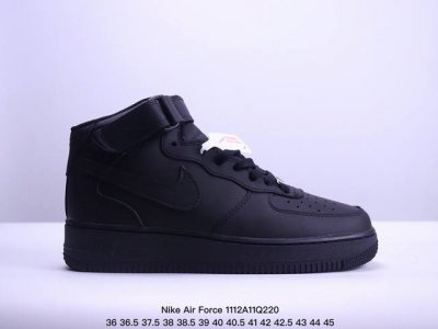 头层特价！！耐克 Nike Air Force 1 '07 Low 空军一号全黑高帮，柔软、弹性十足的缓震性能和出色的中底设计，横跨复古与现代的外型结合，造就出