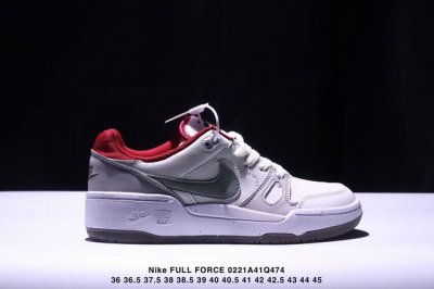 180 耐克Nike Full Force Lo扣篮系列低帮休闲运动滑板板鞋采用软质牛剖皮鞋面材质#正确后跟反口里弧度#原厂中底布正确印刷#鞋垫嵌入缓震乳胶+S