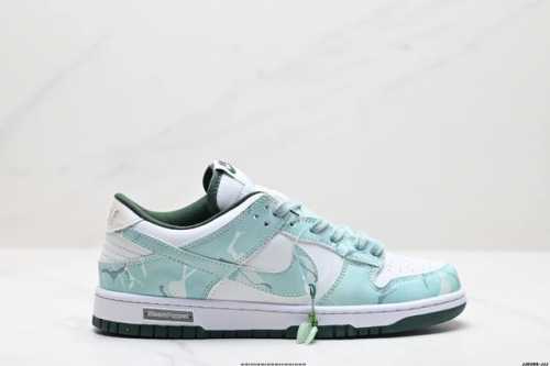 真标耐克nike Dunk Low Retro 扣篮系列复古低帮休闲运动滑板板鞋 货号: 1391-101 尺码:36 36.5 37.5 38 38.5 39