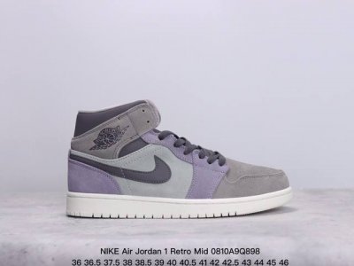 真标nike Air Jordan 1 Retro Mid Aj1乔丹一代中帮经典复古文化休闲运动篮球鞋 货号:852542-010 xm0810Q898