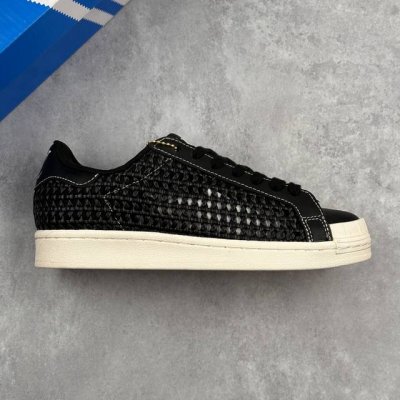 本地 核心私 阿迪达斯Adidas三叶草 Lv联名款 Originals Superstar贝壳头 镂空皮面编织系列 低帮经典百搭休闲运动板鞋 原装头层材料 用