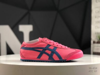 Onitsuka Tiger Mexico 66 鬼冢虎 低帮减震支撑低邦运动休闲鞋 这款鞋由皮革制成，具有鞋跟交叉加固设计，可提供更高的稳定性和全天舒适感，是