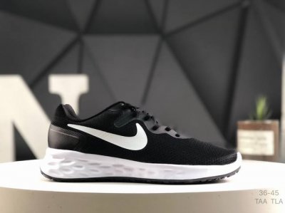 真标带半码耐克Nike Revolution 6休闲透气运动跑步鞋 货号：Dc3728-003 码数：如图右下角所示 Taa Tla