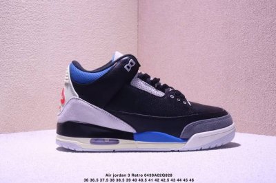 公司级Air Jordan 3 Retro Aj3 乔3 复古休闲运动文化篮球鞋。 首次使用经典传神Jump Man Logo 并创新使用后掌可视气垫。清爽有余