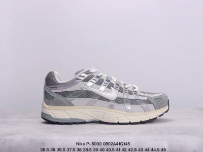 纯原！Nike P-6000 复古休闲运动老爹鞋 #层次鲜明线条设计 摆脱厚重外形 超轻鞋身 细节随意对比 尺码：35.5 36 36.5 37.5 38 38