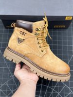 CAT卡特 硬汉推土机品牌经典百搭户外休闲大黄靴系列 #广东大厂品质 24ss秋冬新款 常年主打 时尚潮流搭配 面料釆用意大利进口磨砂牛皮 全鞋真牛皮材料 大底
