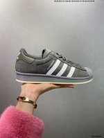 Neighborhood X Adidas Originals Superstar 舒适百搭 防滑耐磨 低帮 板鞋 男女同款 35周年海岛黑联名款 贝壳头系列低