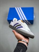 adidas Originals Samba Og 桑巴舞系列绅士德训足球风百搭低帮休闲运动板鞋“黑白皇家蓝”Id 1 尺码：36-45 半