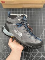 公司级著名户外品牌-北面 The North Face Cedar Mesa High 雪松梅萨系列高帮系带户外风徒步登山运动训练鞋“麂皮黑灰白蓝加绒版” 原楦