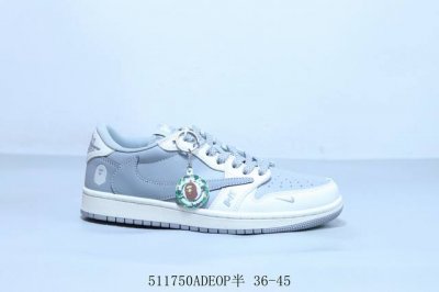 乔丹Air Jordan 1 Low Aj1 乔1低帮复古文化休闲运动篮球鞋倒勾 货号 Bb6511-625 511750Adeop半 36-45