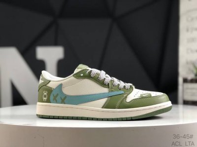 公司级带半码 耐克 Nike Air Jordan 1 Low Og Sp Aj1乔1 低帮潮流缓运动休闲板鞋 Aj1 低帮拼接 完美版型真头层牛皮# 内置缓震